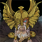 Icon of Odin from Norse Mythology