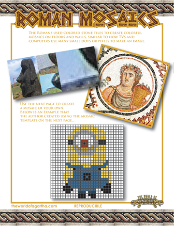 Cover of the Roman Mosaics Kit - Activities for Kids