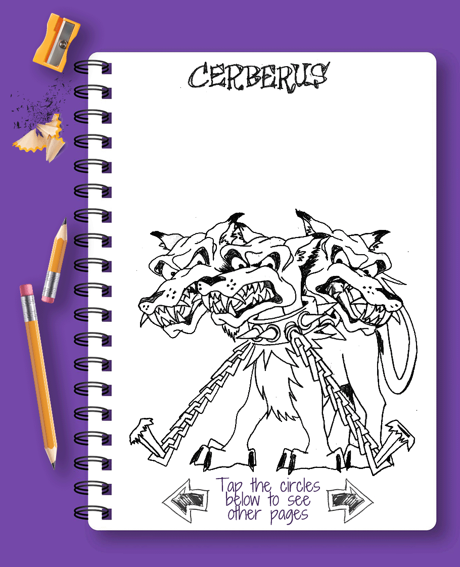 Makayla Brown's Notebook Page about Cerberus