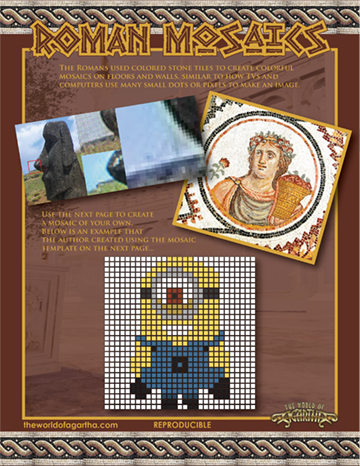 Cover of the Roman Mosaics Kit - Activities for Kids