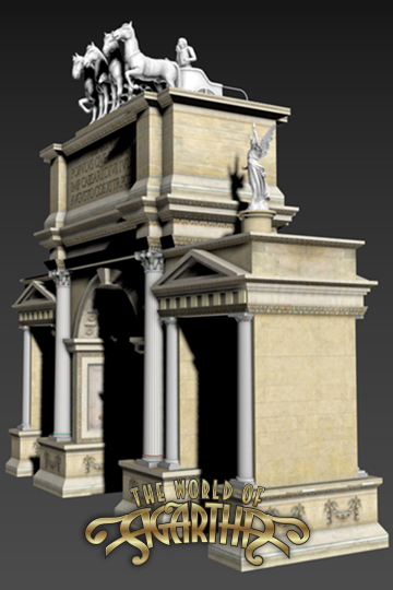 Model of the Arch of Augustus from Ancient Rome
